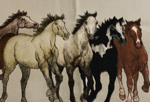 Panel horses 18x18 canvas - 18x18,